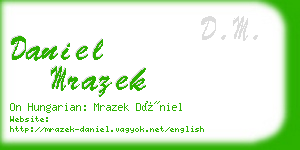 daniel mrazek business card